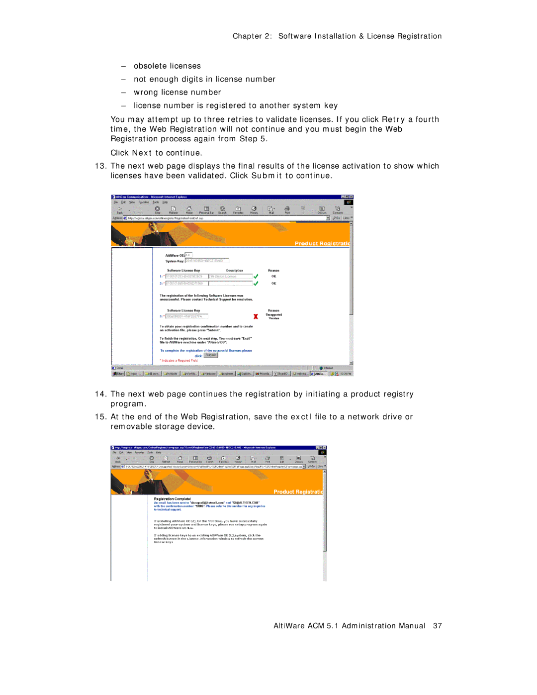 AltiGen comm ACM 5.1 manual Software Installation & License Registration 