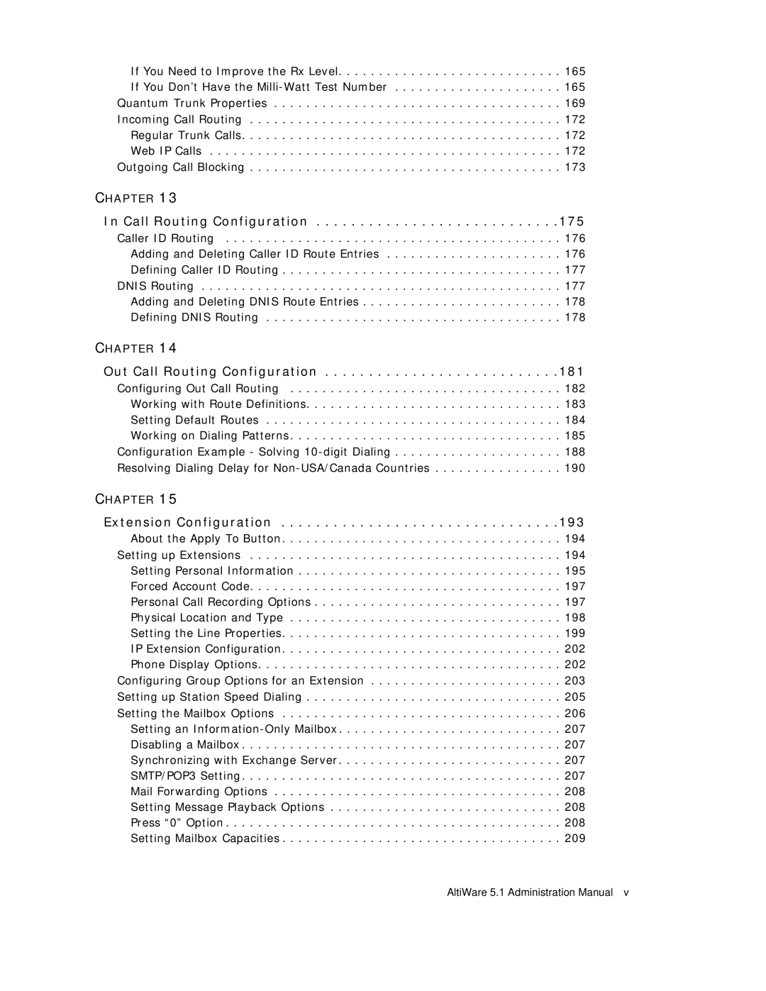 AltiGen comm ACM 5.1 manual Out Call Routing Configuration, Extension Configuration 