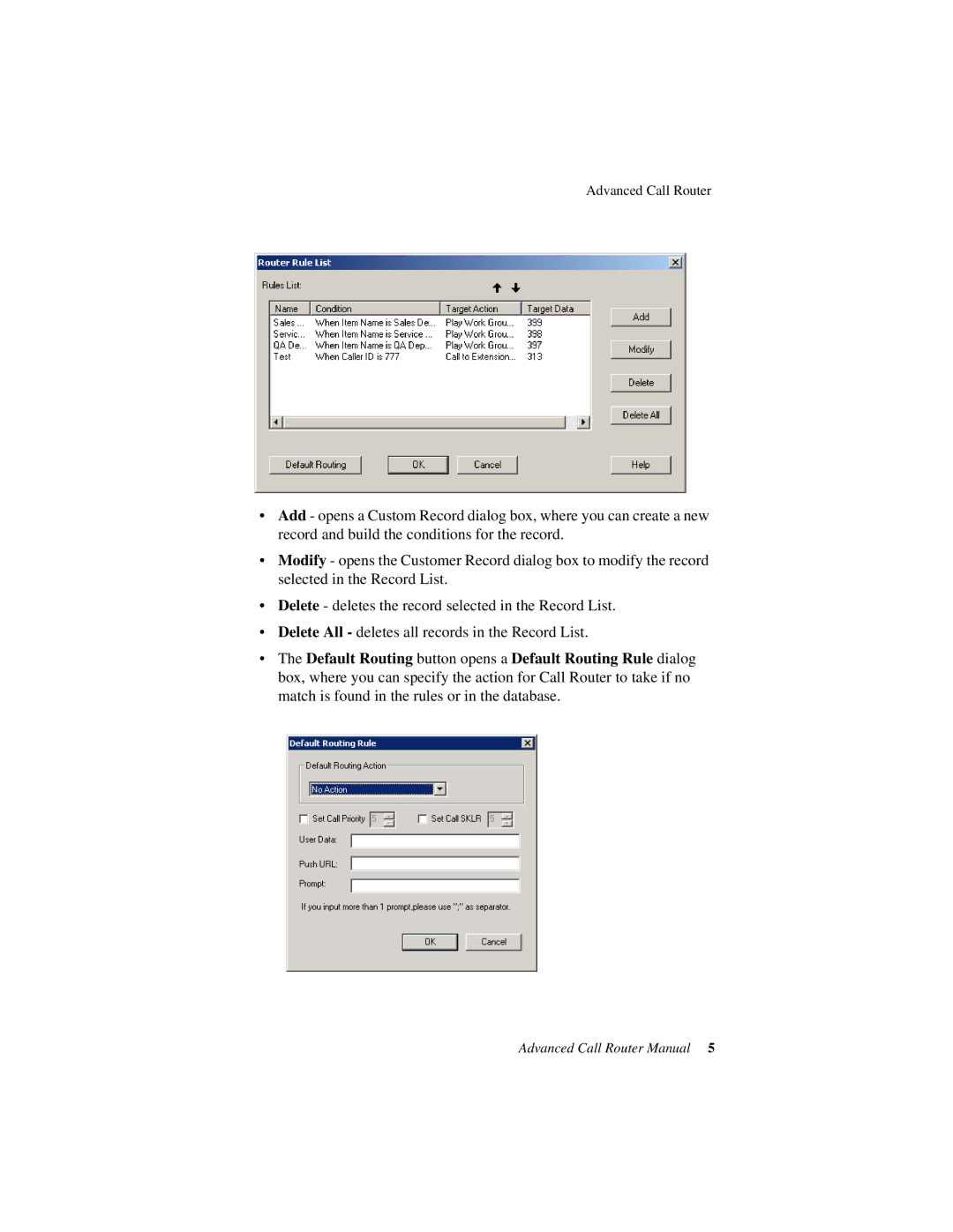 AltiGen comm Advanced Call RouterTM manual Advanced Call Router Manual 