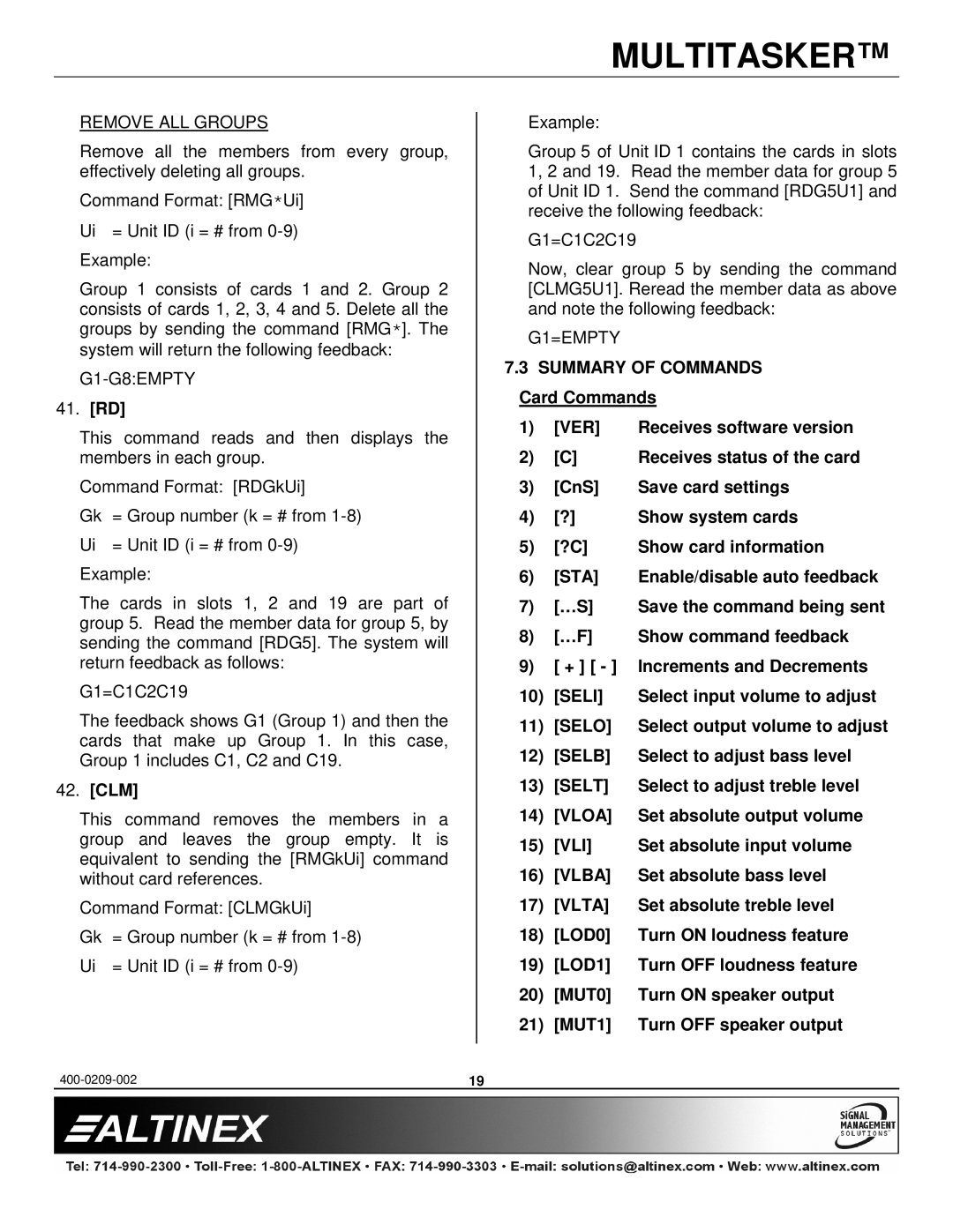 Altinex MT113-101, MT113-100 manual Sta, Seli, Selo, Selb, Selt, Vloa, Vli, Vlba, Vlta 