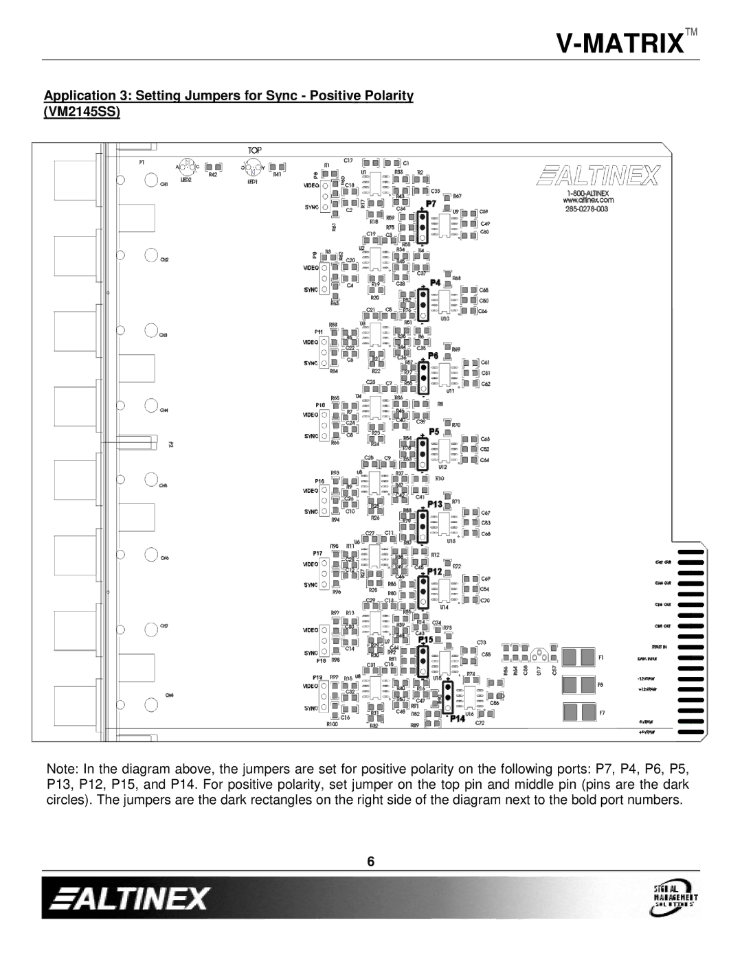 Altinex VM2146UX, VM2144VS, VM2145SS manual Matrix 