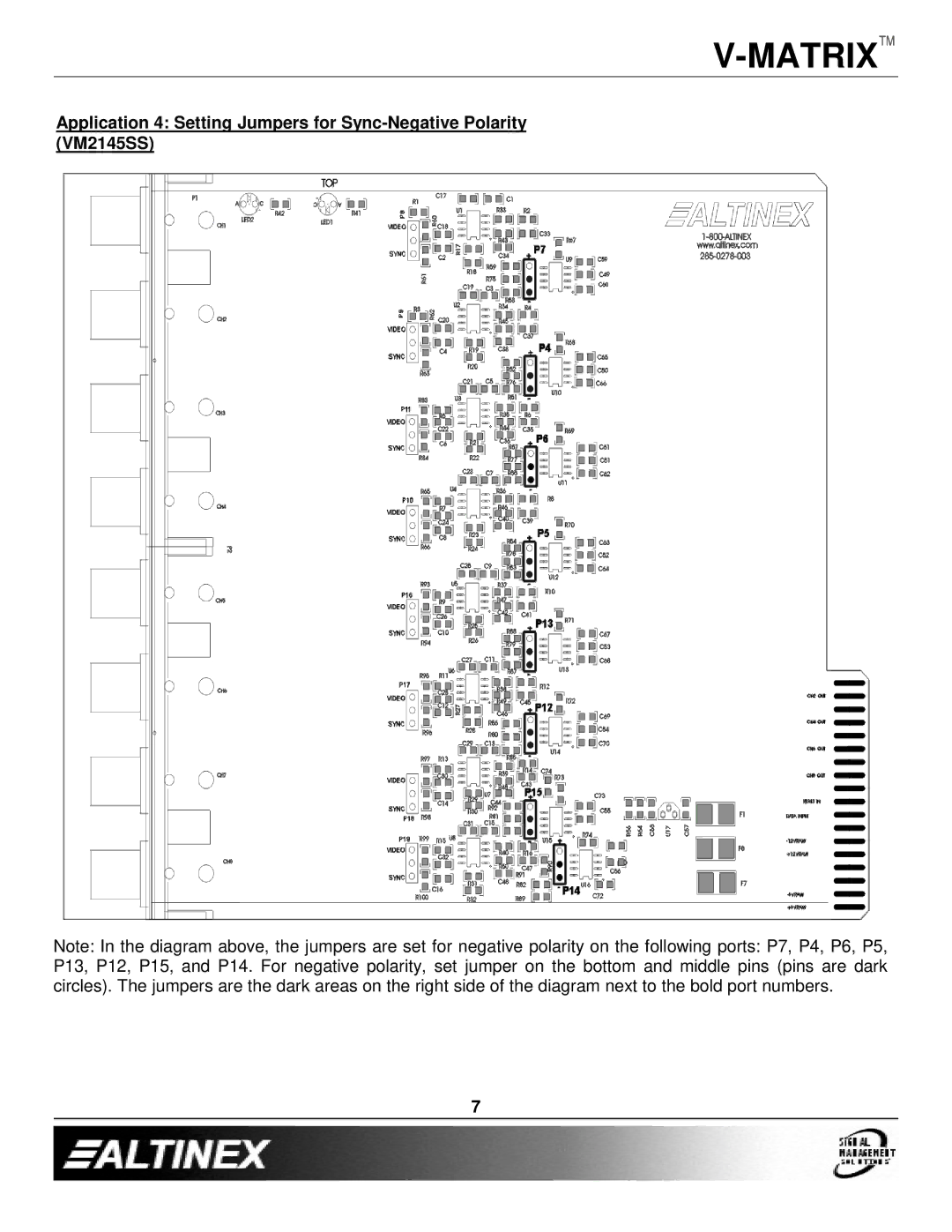 Altinex VM2145SS, VM2144VS, VM2146UX manual Matrix 