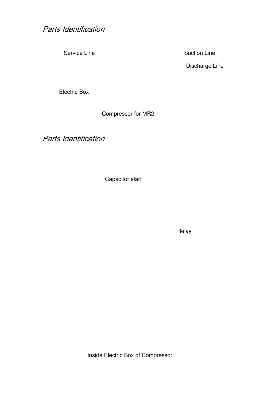 Alto-Shaam mobile refigerated cart double comopartment, 1000-mr2 manual Parts Identification 