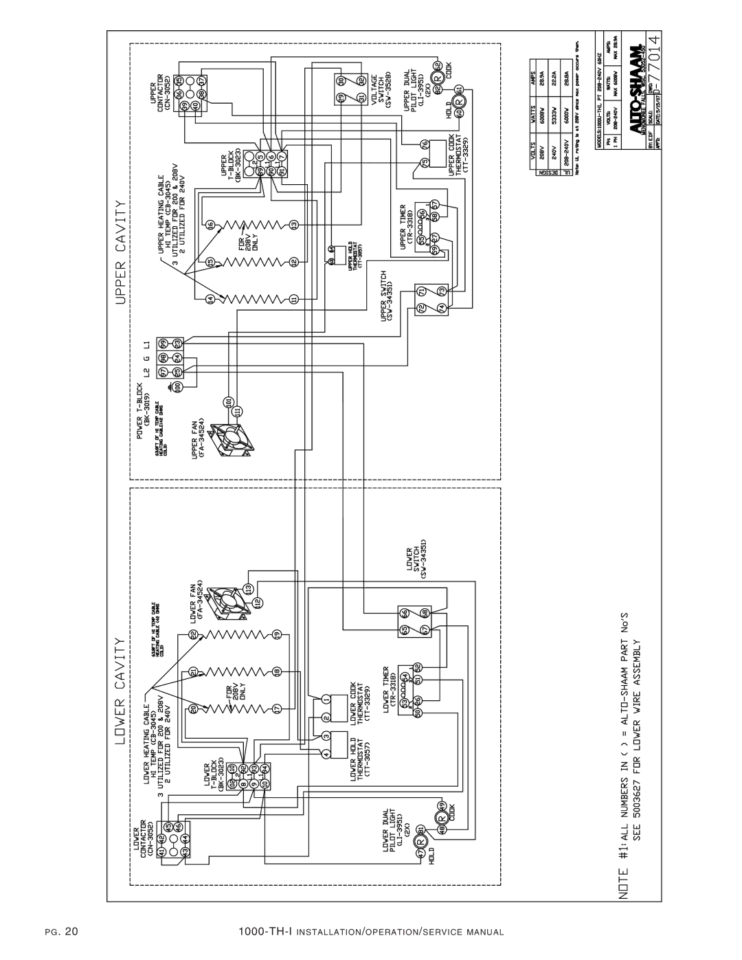 Alto-Shaam 1000-TH-I manual TH-IINST Allat IO N/OPERATI ON/SER Vice MA Nual 