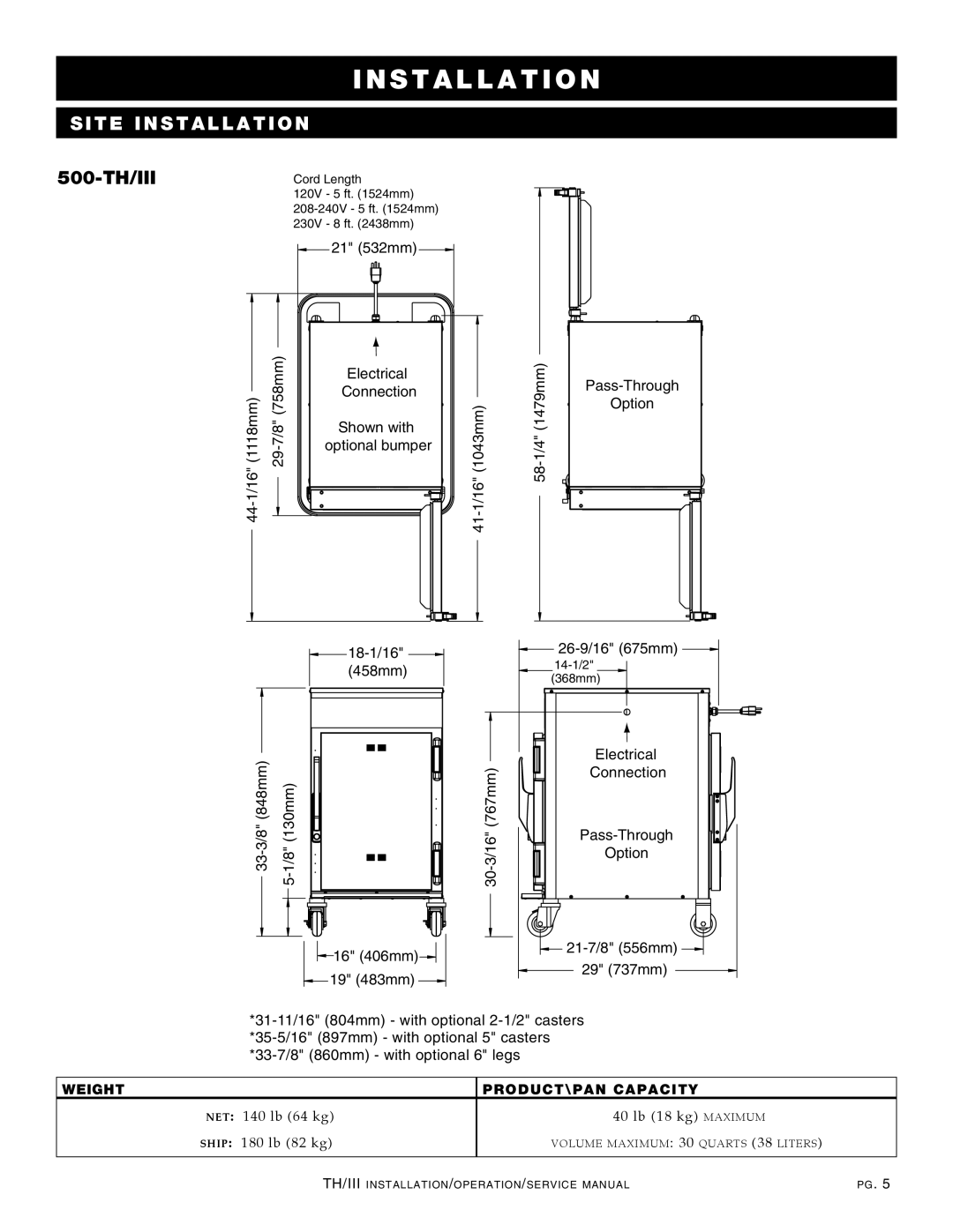 Alto-Shaam 750-TH/III, 1000-TH/III, 1200-TH/III, 300-TH/III manual 500-TH/III 