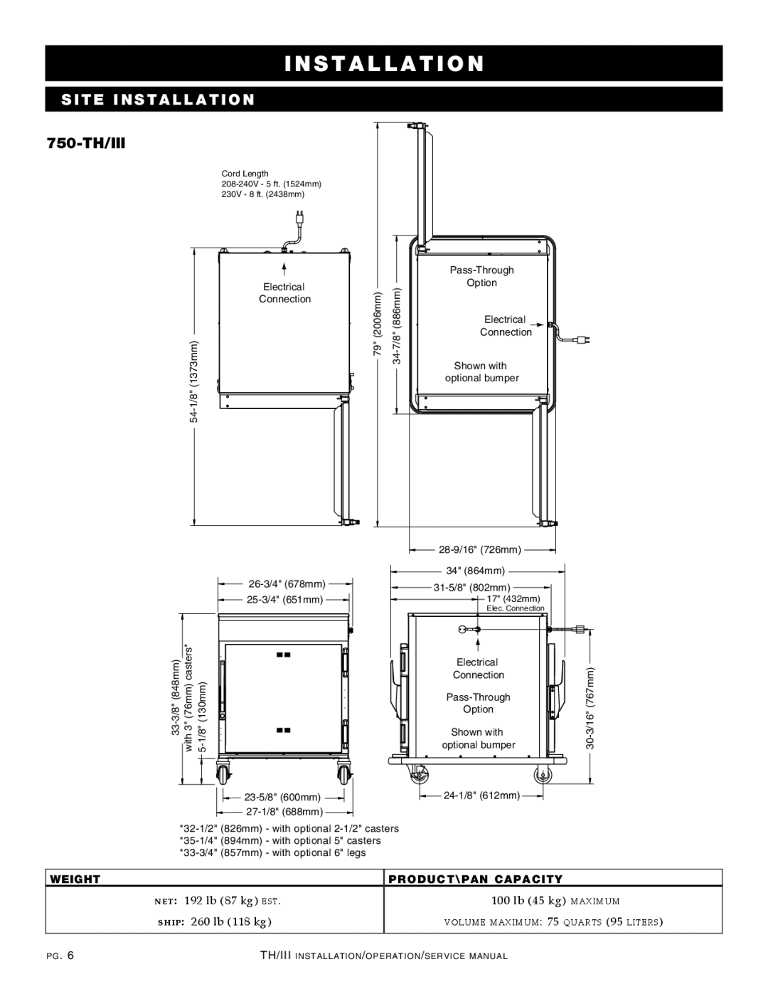 Alto-Shaam 1200-TH/III, 1000-TH/III, 500-TH/III, 300-TH/III manual 750-TH/III 