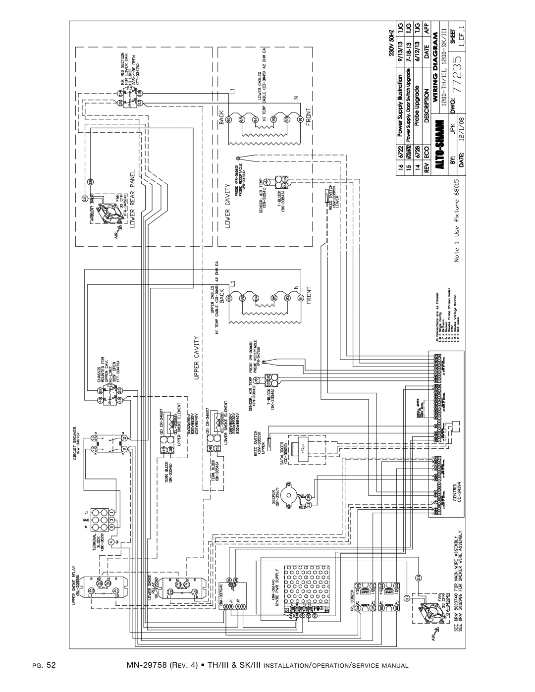 Alto-Shaam 1000-TH/III, 500-TH/III, 750-TH/III, 1200-TH/III, 1200-SK/III, 300-TH/III, 1000-SK/III, 1767-SK/III manual 