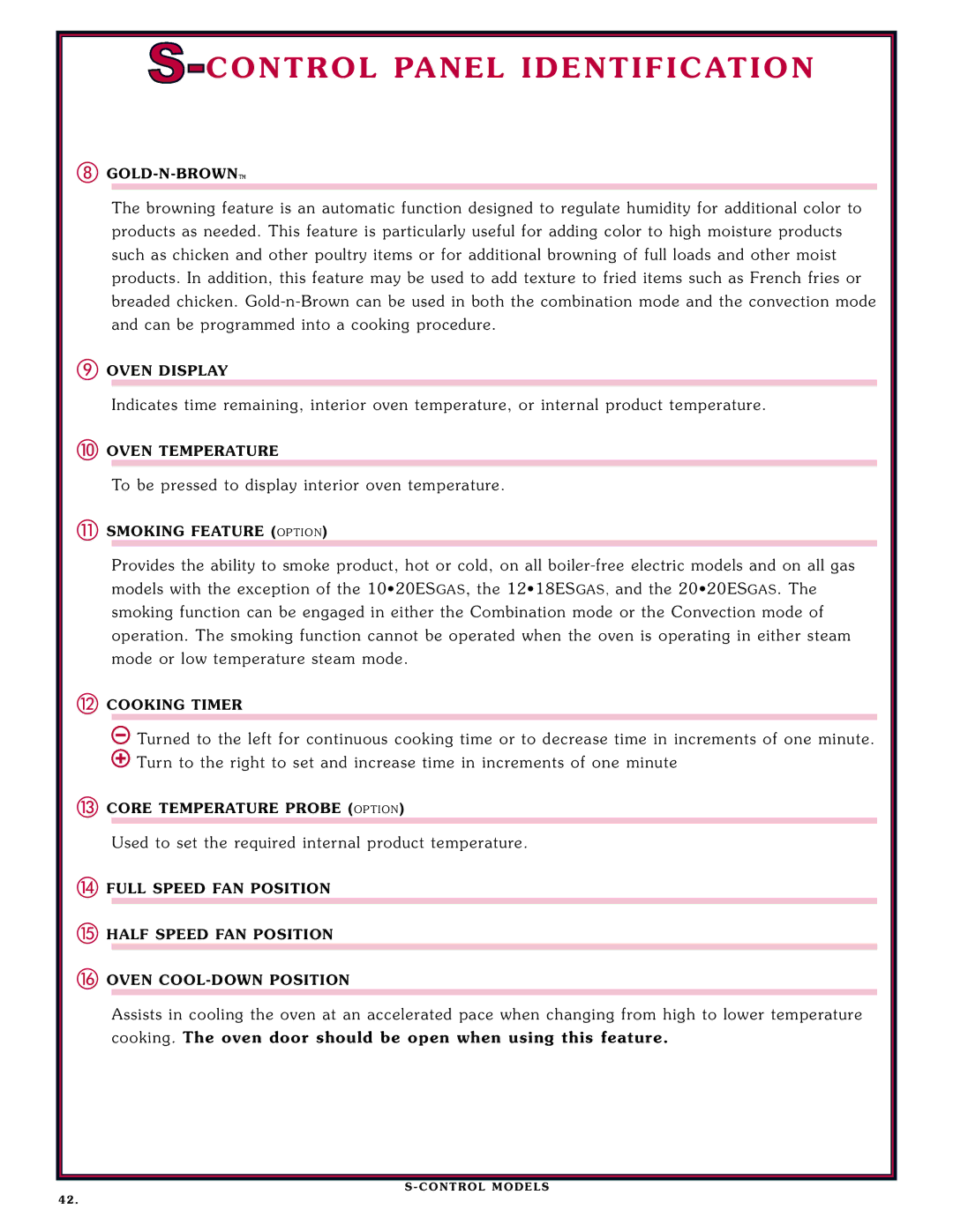 Alto-Shaam 1008 operation manual To be press ed to d ispla y interi or o ven temperature 