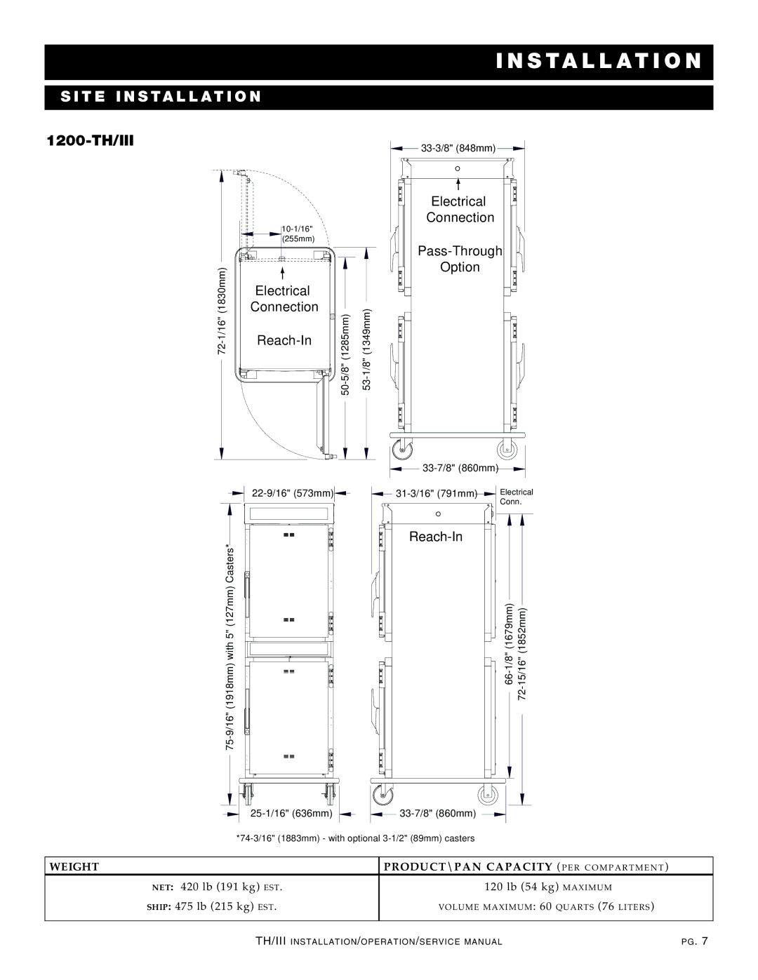 Alto-Shaam 1200-TH/III manual 