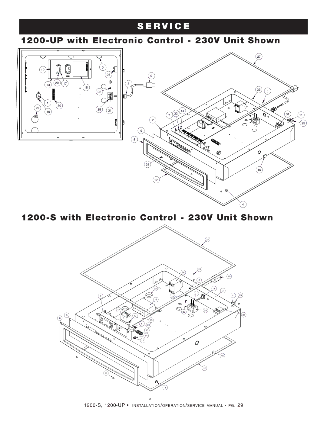 Alto-Shaam 1200-UP, 1200-S manual Ervi 