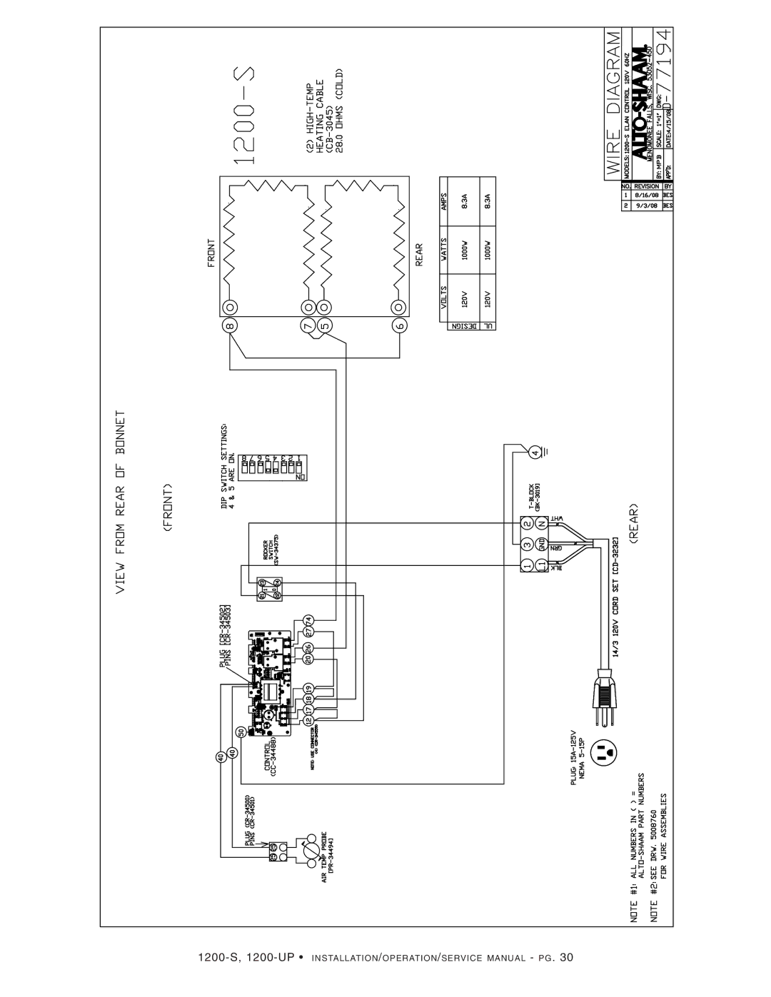 Alto-Shaam 1200-S, 1200-UP manual 