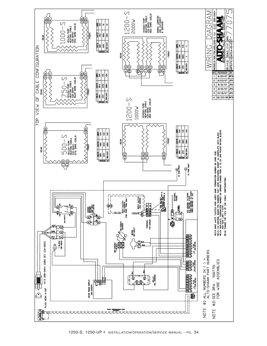 Alto-Shaam 1200-S, 1200-UP manual 