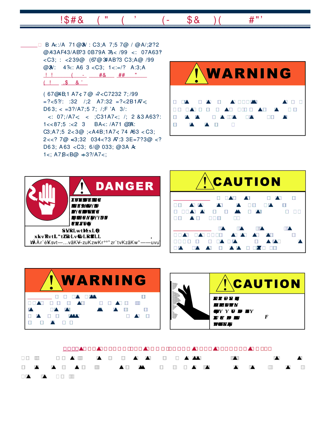 Alto-Shaam 1218, 1020 operation manual Impor TAN T SA Fety Precaut Ions 