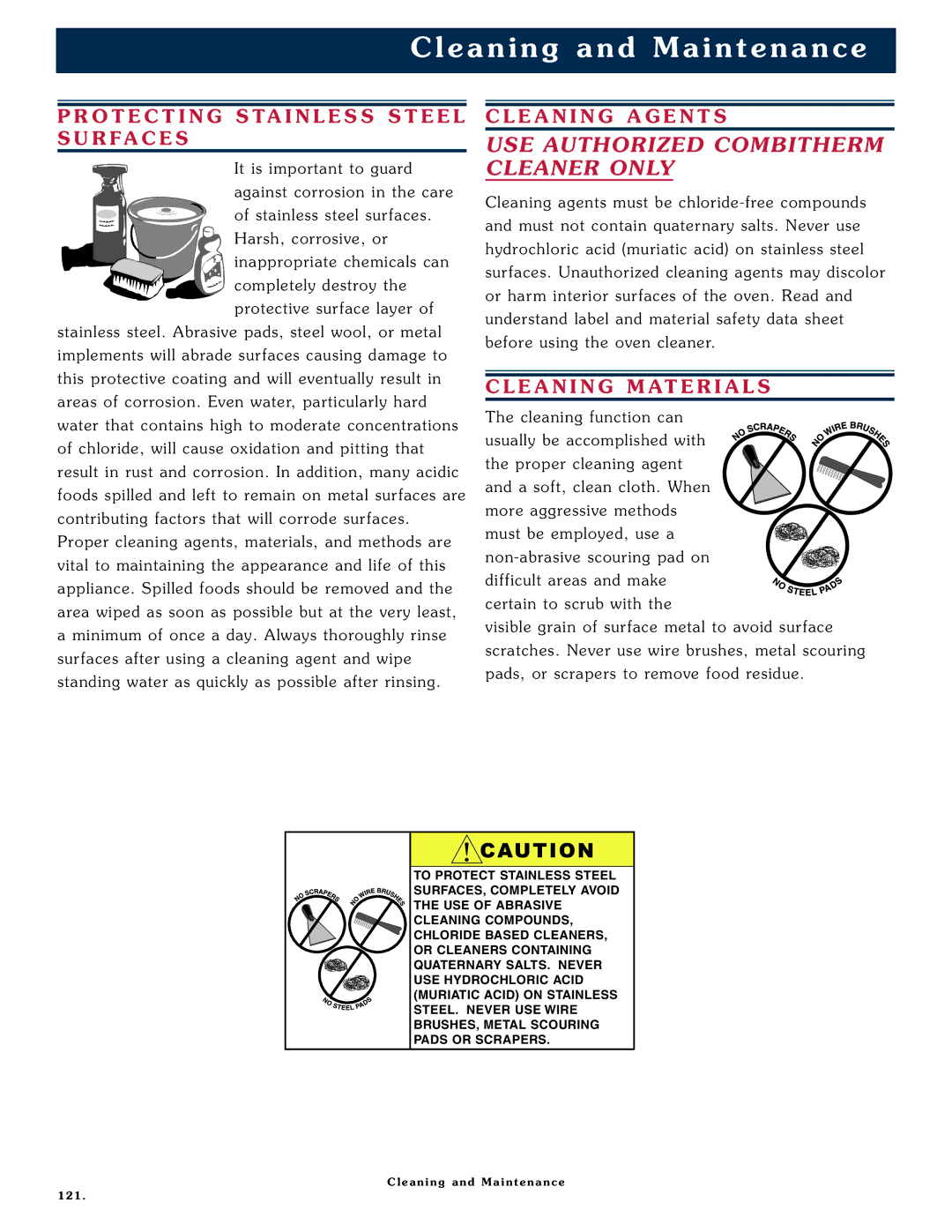 Alto-Shaam 1218, 1020 operation manual PRO Tecti Stainle Teel Surface, Clea N ING a Gent S, Clea N ING M AT Eria LS 