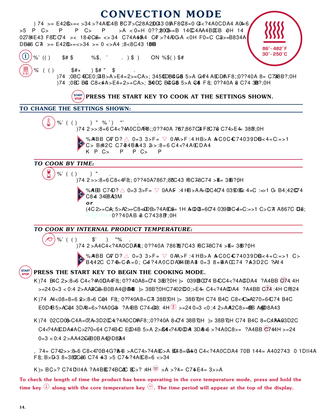 Alto-Shaam 1020, 1218 operation manual CON VE Ction Mode, To C Hange TH E Settings Shown 