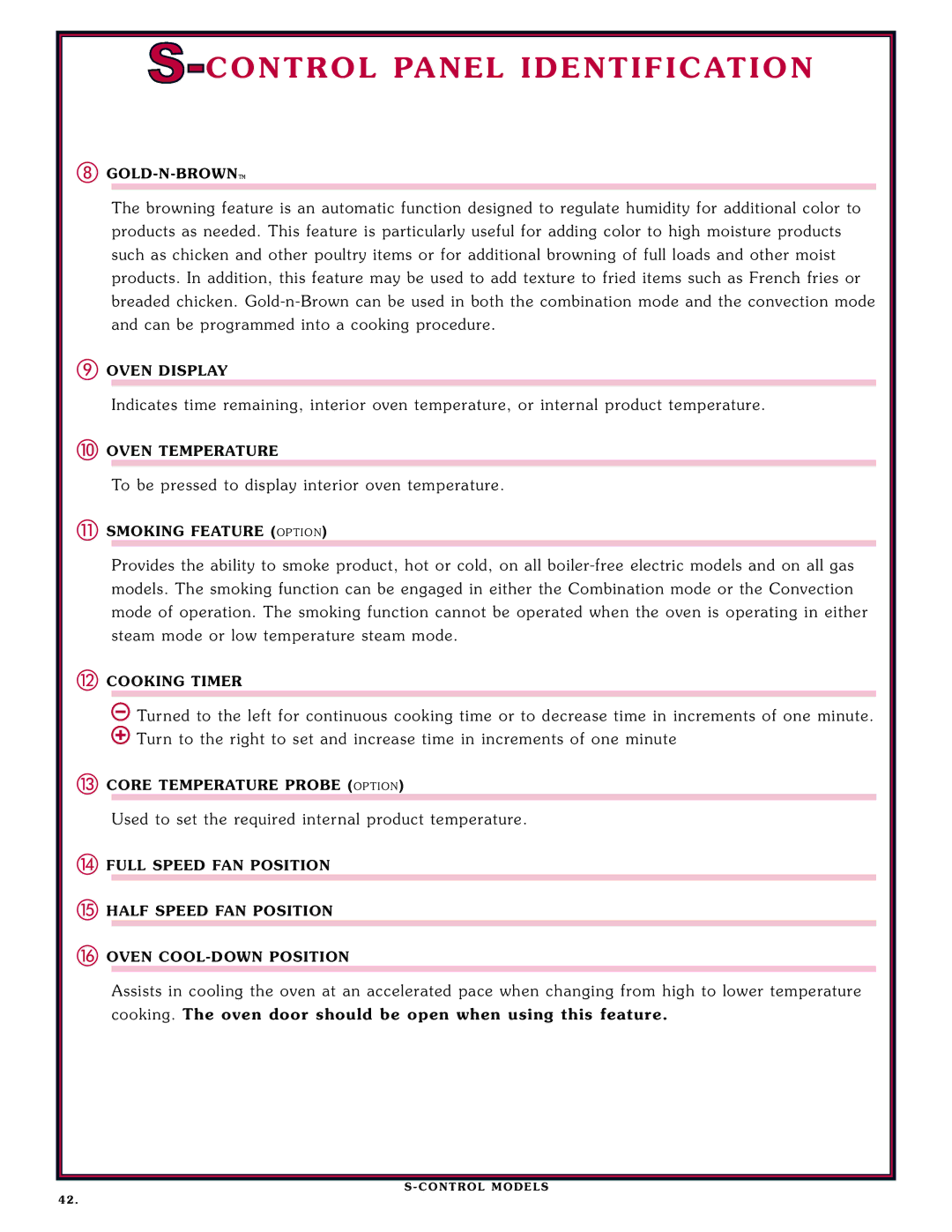 Alto-Shaam 1020, 1218 operation manual To be press ed to d ispla y interi or o ven temperature 