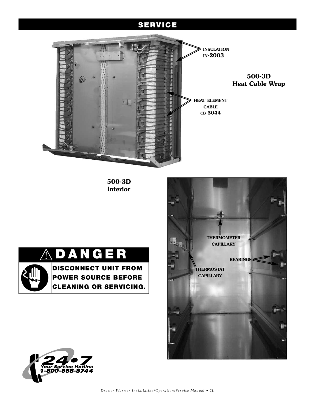 Alto-Shaam 2DN, 3DN, 1DN manual 500-3D Interior 