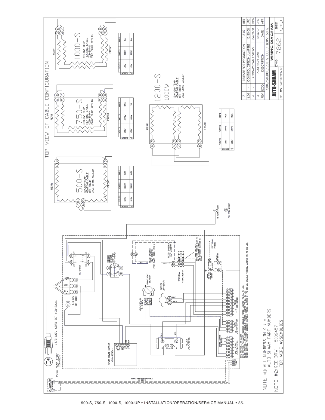 Alto-Shaam 750-S, 500-S manual 