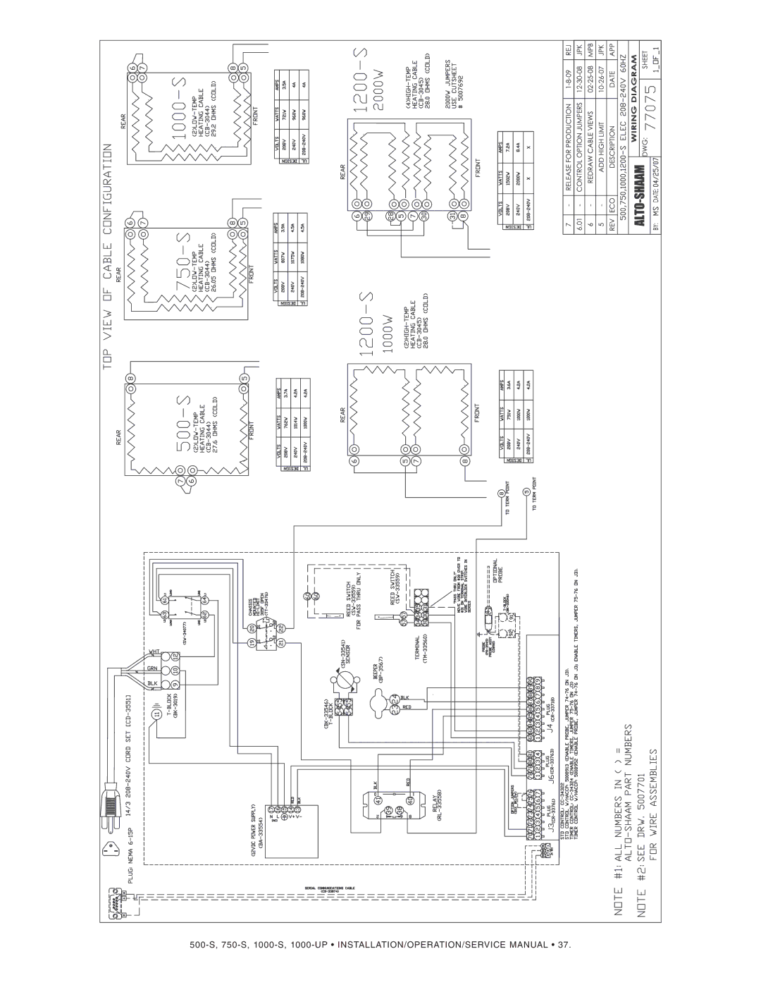 Alto-Shaam 750-S, 500-S manual 