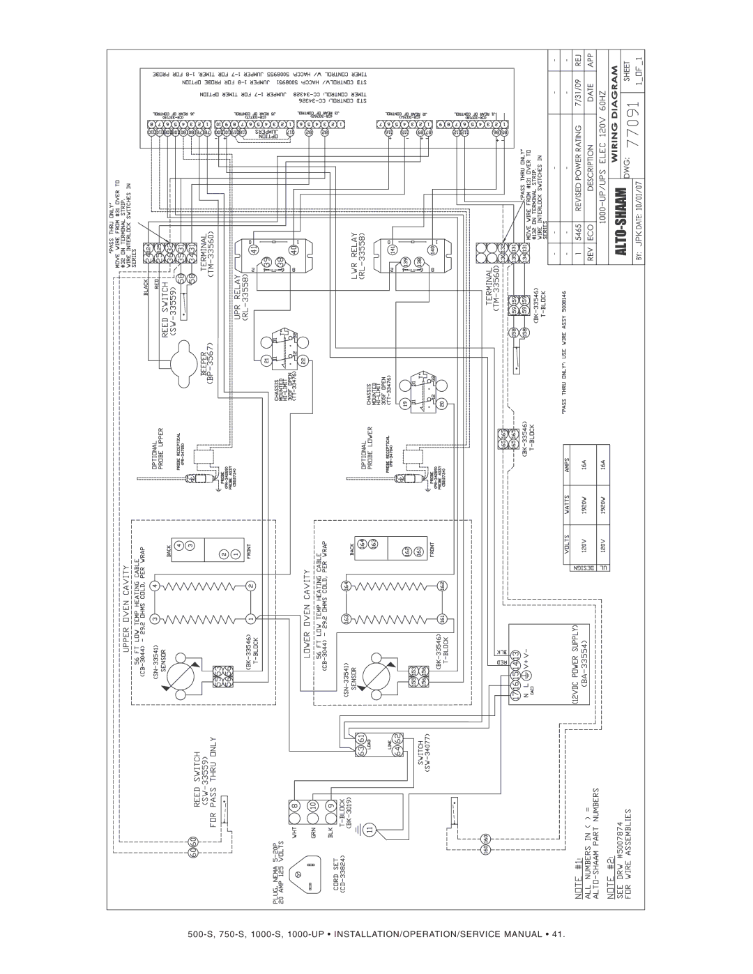 Alto-Shaam 750-S, 500-S manual 