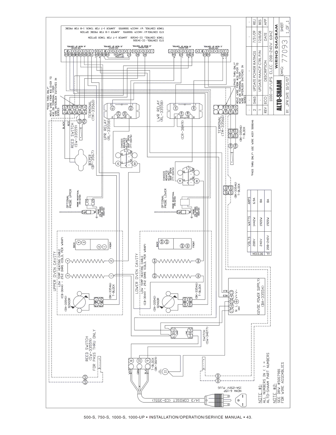 Alto-Shaam 750-S, 500-S manual 