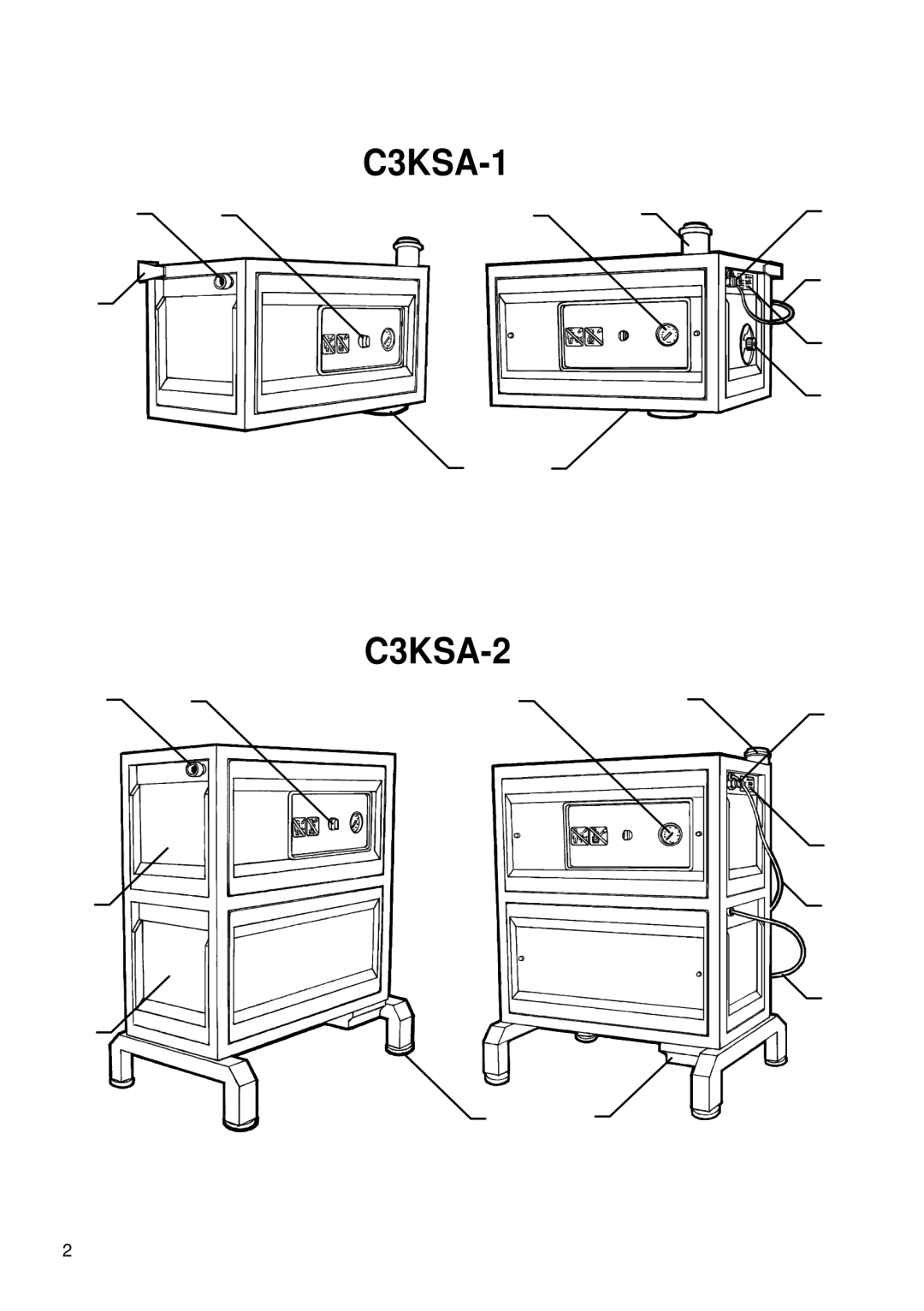 Alto-Shaam 52C3KSA -2, 52C3KSA -1 manual C3KSA-1 C3KSA-2 