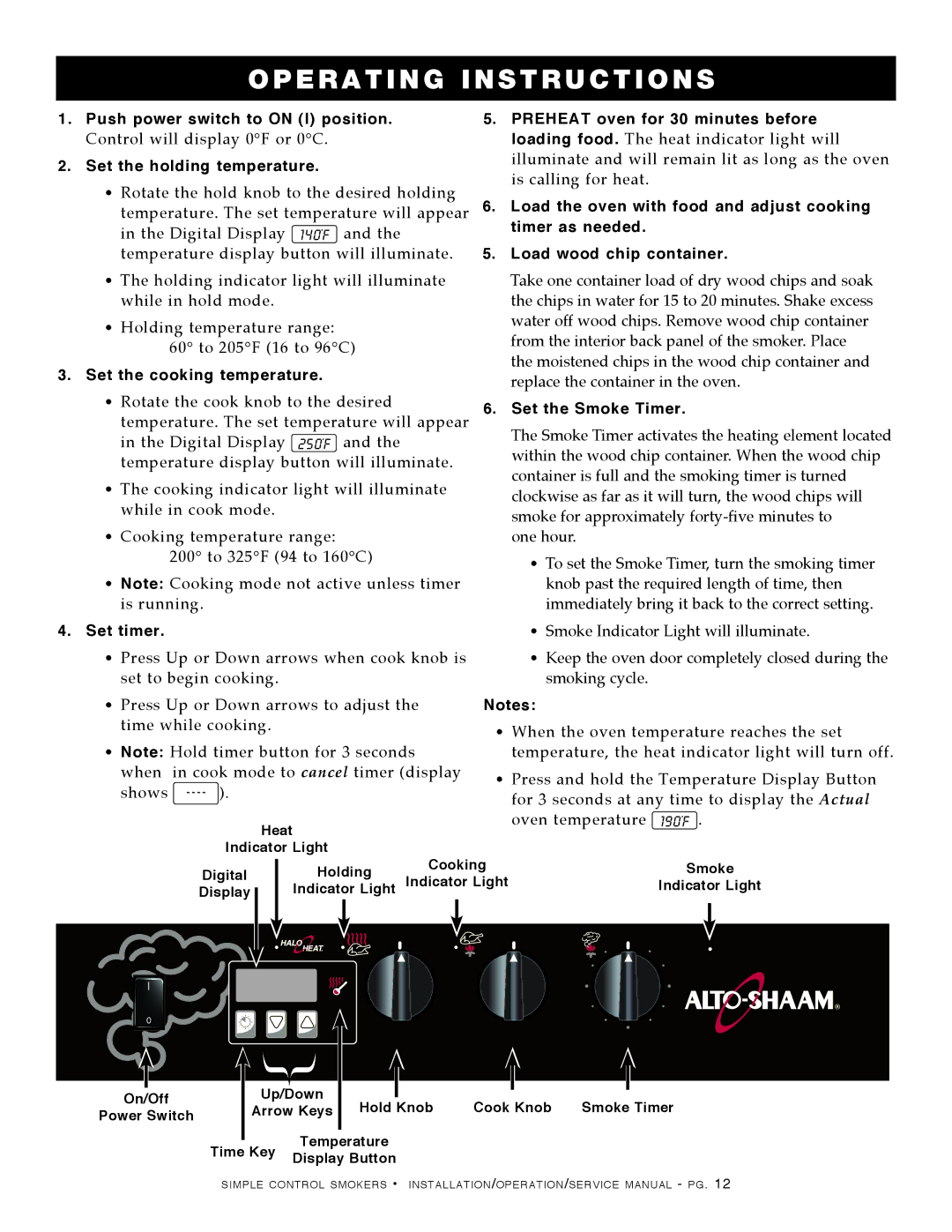 Alto-Shaam 1000-SK-I, 1767-SK, 1000-SK/II manual Load the oven with food and adjust cooking 