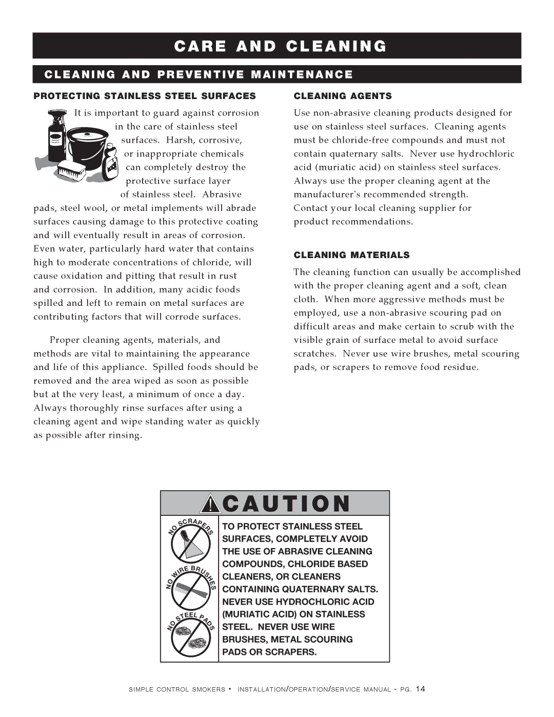 Alto-Shaam 1767-SK, 1000-SK-I, 1000-SK/II manual Care and Cleaning, Cleaning and Preventive Maintenance 