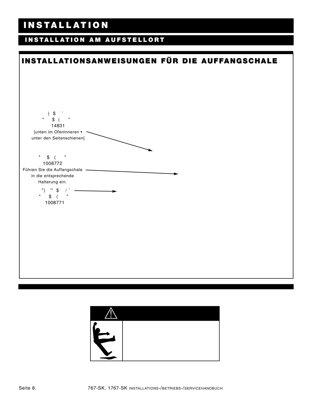 Alto-Shaam 1767-SK manual ACH Tung, INS TA L LA TI on 