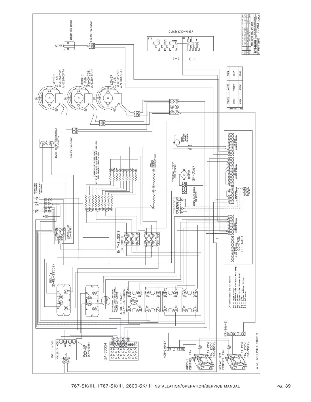 Alto-Shaam 1767-SK/III, 2800-SK/III manual 767- SK/III 