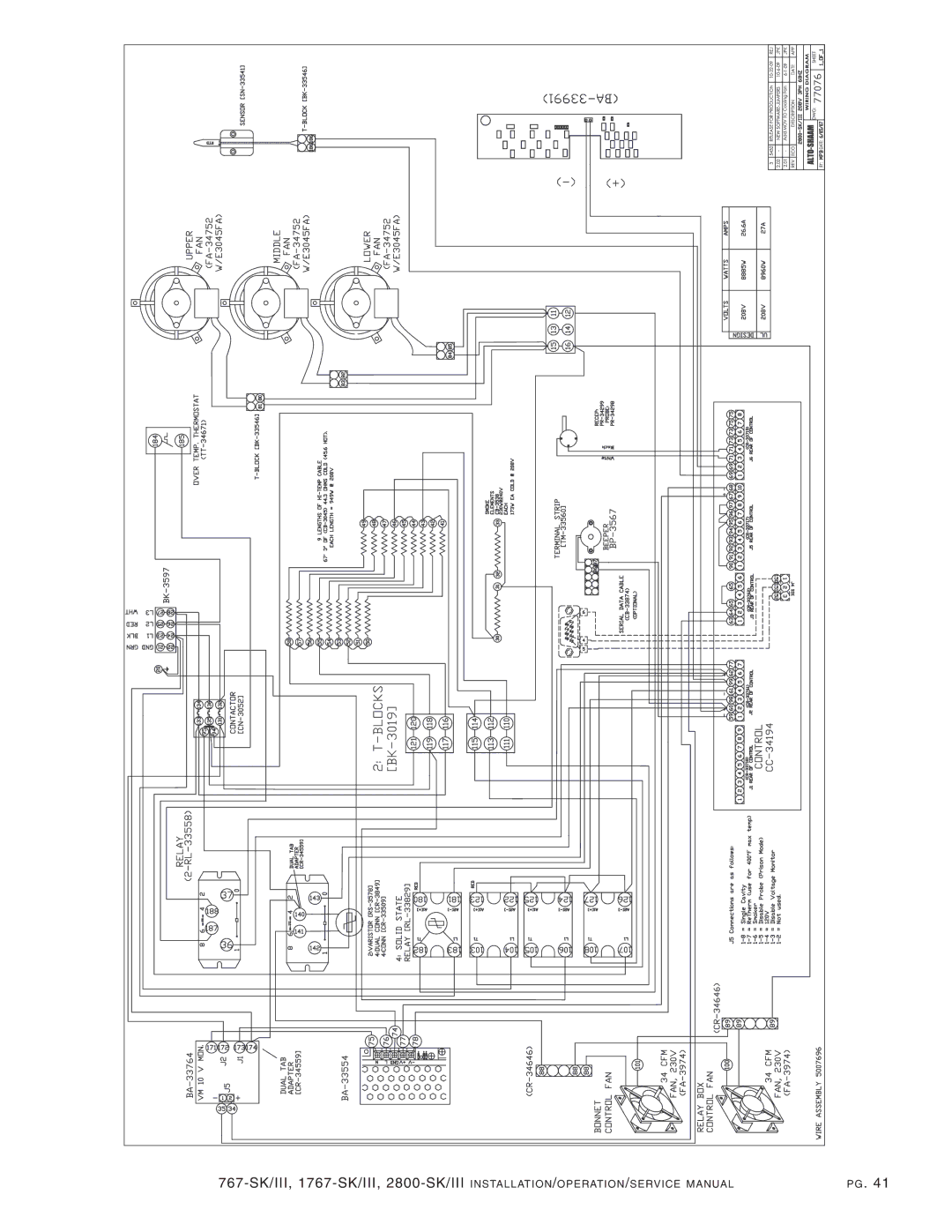 Alto-Shaam 2800-SK/III, 1767-SK/III manual 767- SK/III 