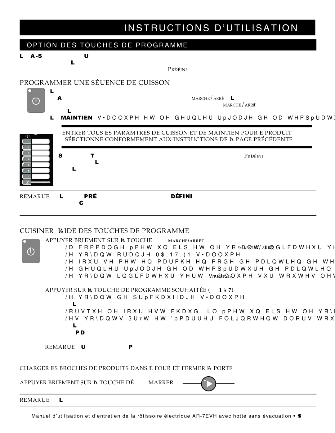 Alto-Shaam ar-7evh manual Option DES Touches DE Programme, Programmer UNE Séquence DE Cuisson 