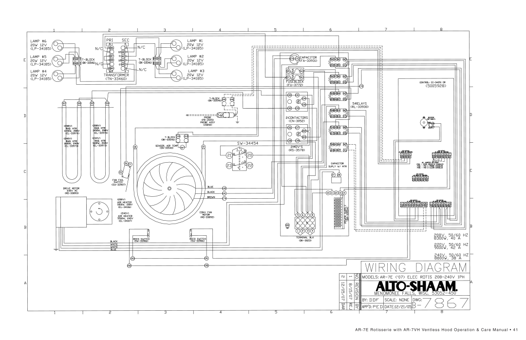 Alto-Shaam AR-7VH manual 