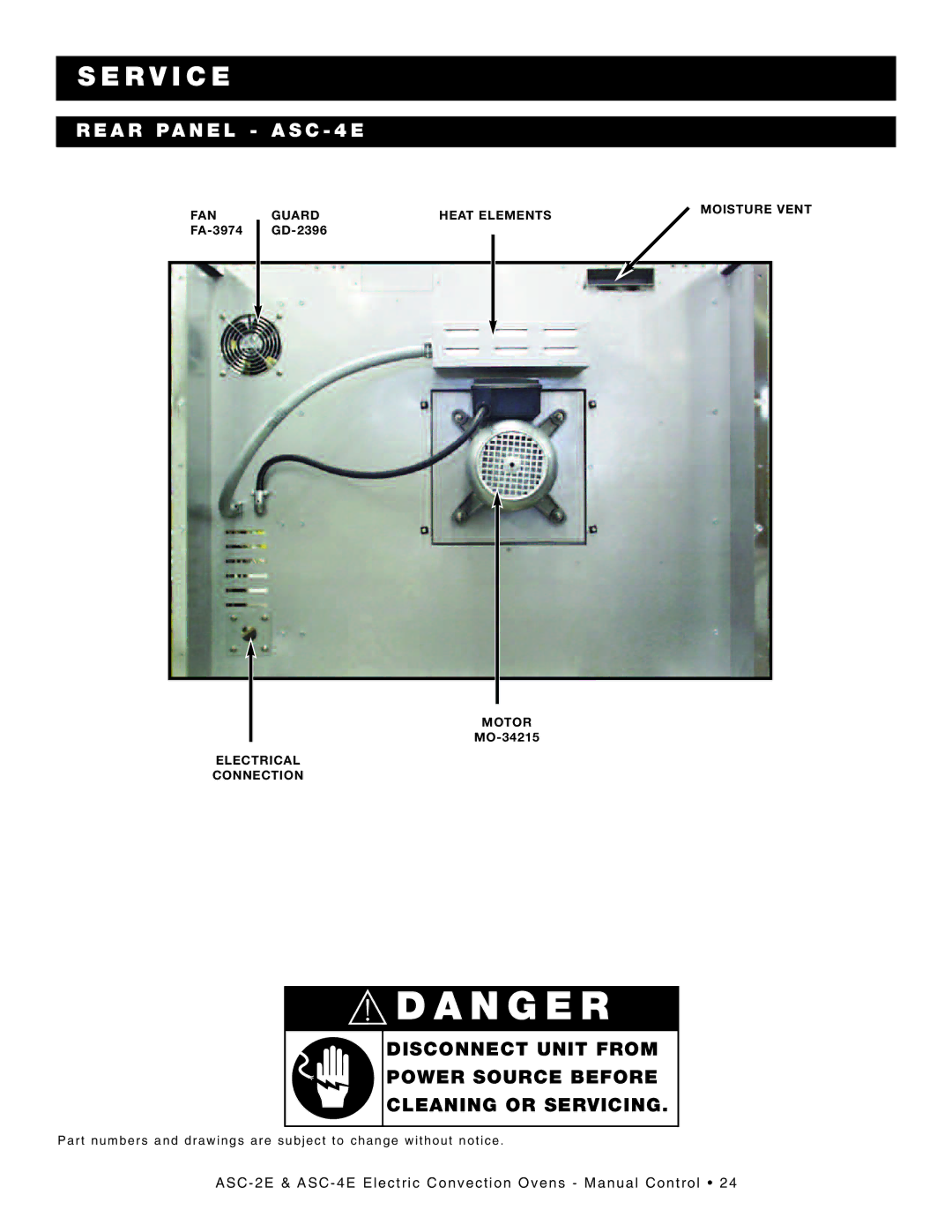 Alto-Shaam ASC-4E, ASC-2E manual Ang Er, RE AR PA NEL a SC- 4 E 