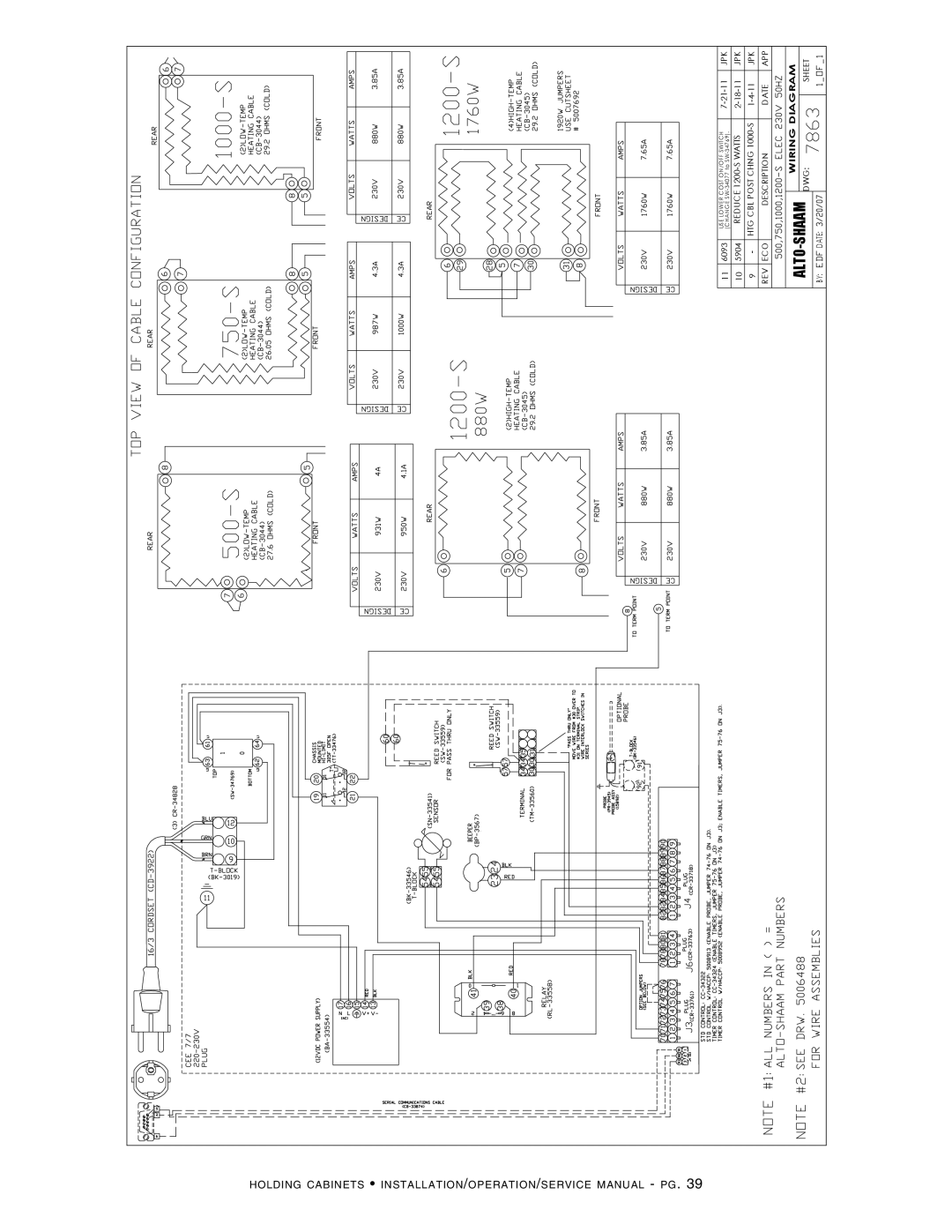 Alto-Shaam 300-S, Holding Cabinet, 500-S, 1200-UP, 750-S, 1000-UP, 1000-S, 1200-S manual  