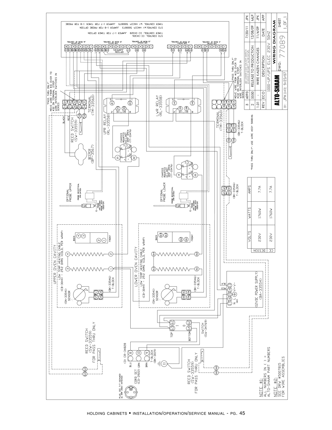 Alto-Shaam 1200-S, Holding Cabinet, 300-S, 500-S, 1200-UP, 750-S, 1000-UP, 1000-S manual  