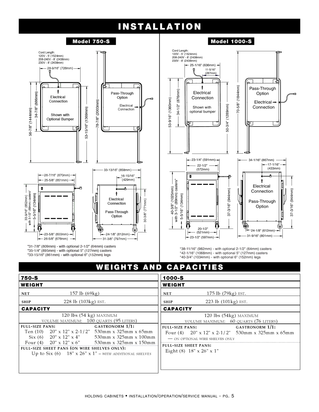 Alto-Shaam 1200-S, Holding Cabinet, 300-S, 500-S, 1200-UP, 1000-UP manual 750-S, 1000-S 