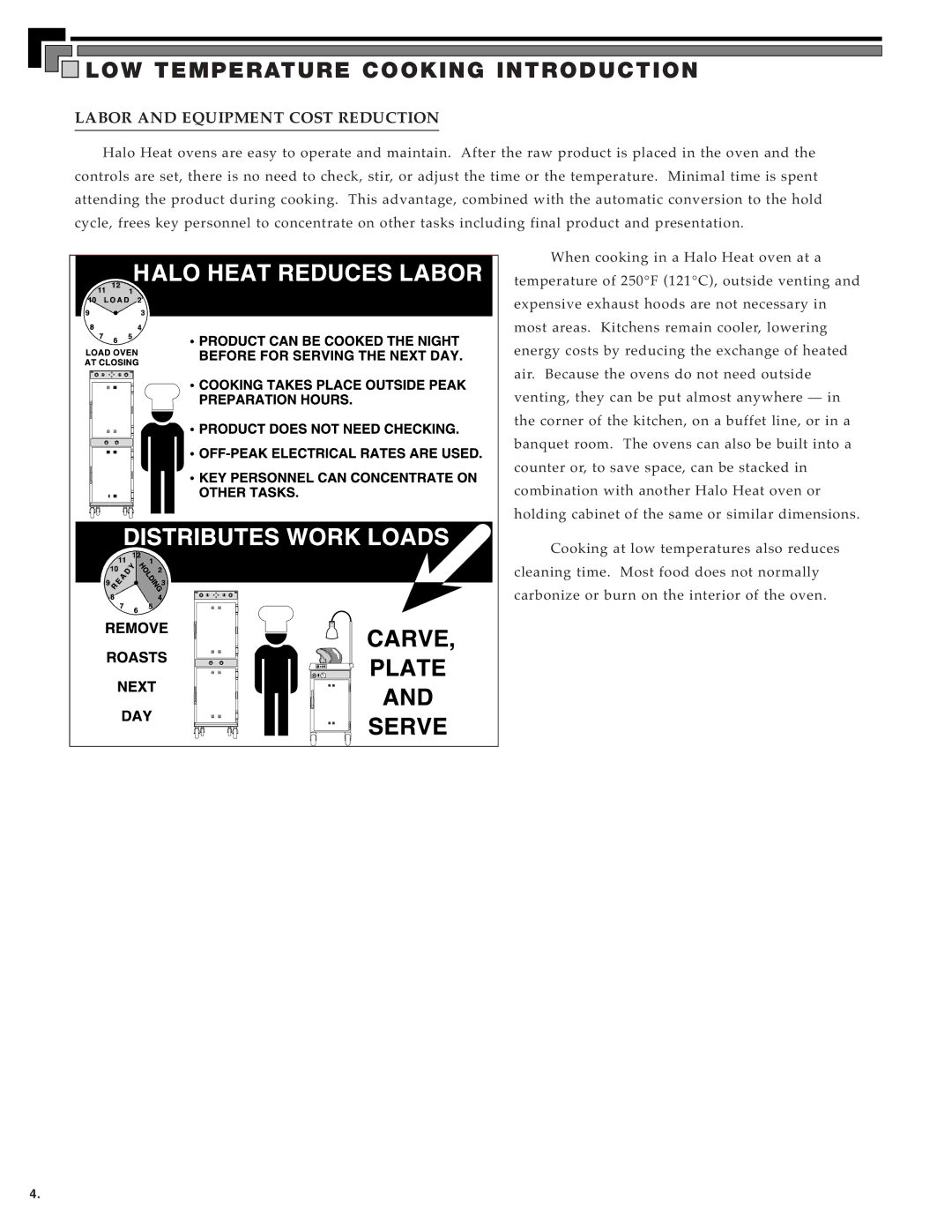 Alto-Shaam MN-28656 manual Labor and Equipment Cost Reduction 