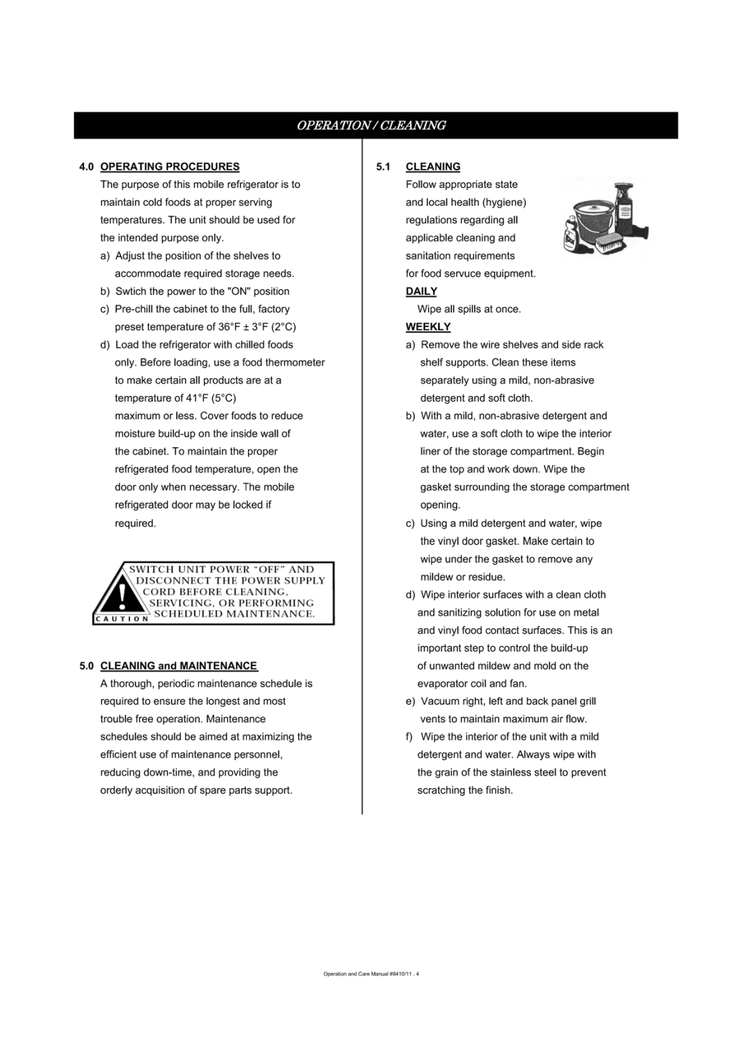 Alto-Shaam 1000-MR1, movile refrigerated cart single comartment manual 