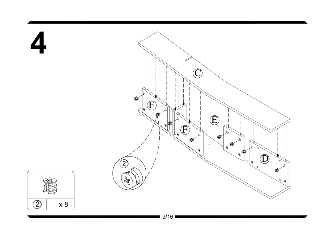 Altra 4-bin Storage System, Gray and White Chevron pattern manual 