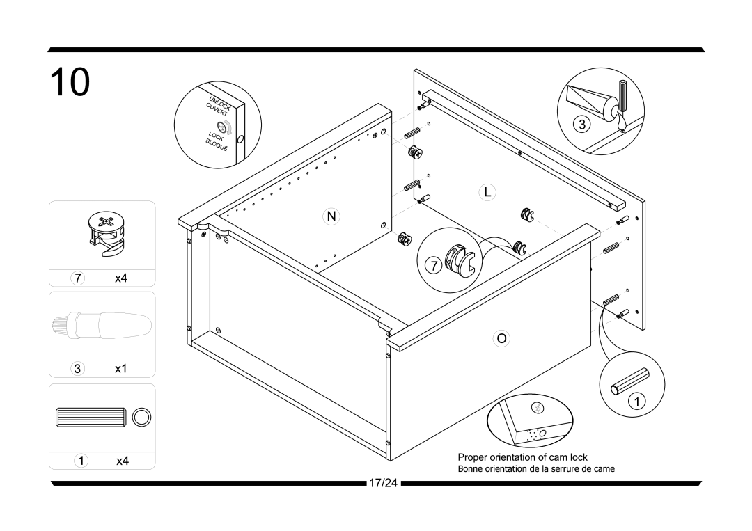 Altra 7-bin storage Unit with Castle Theme manual 