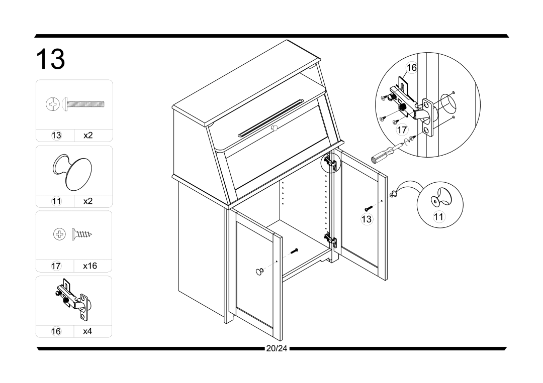 Altra 7-bin storage Unit with Castle Theme manual 