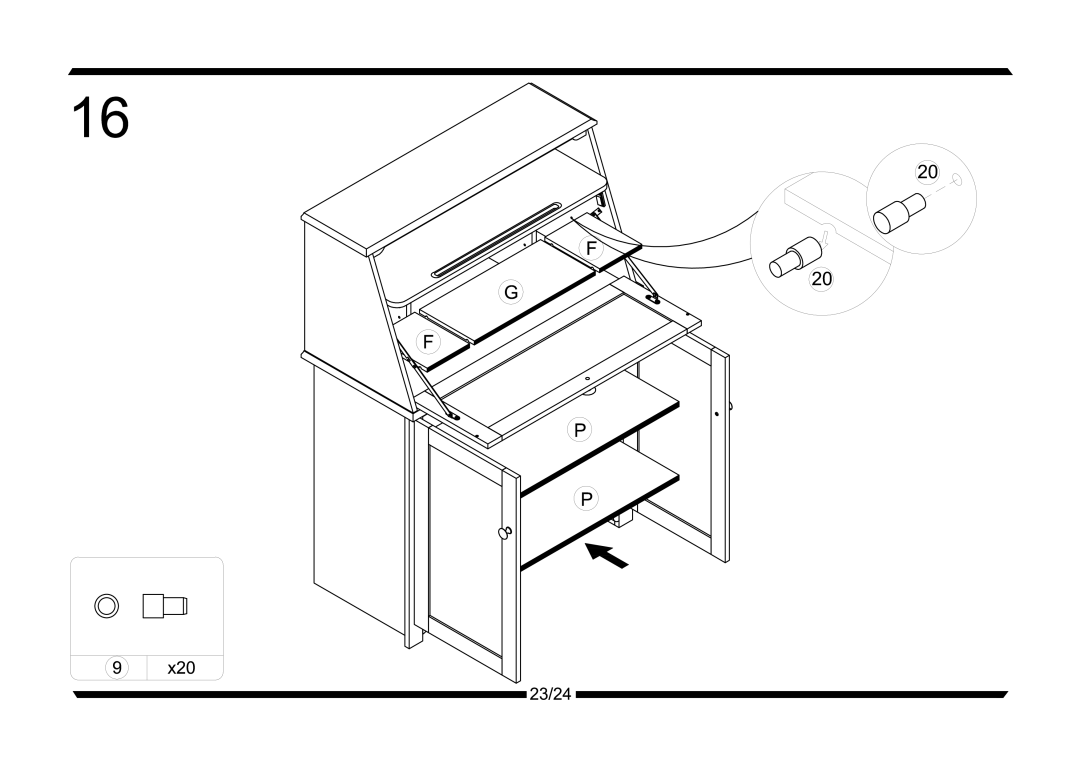 Altra 7-bin storage Unit with Castle Theme manual 