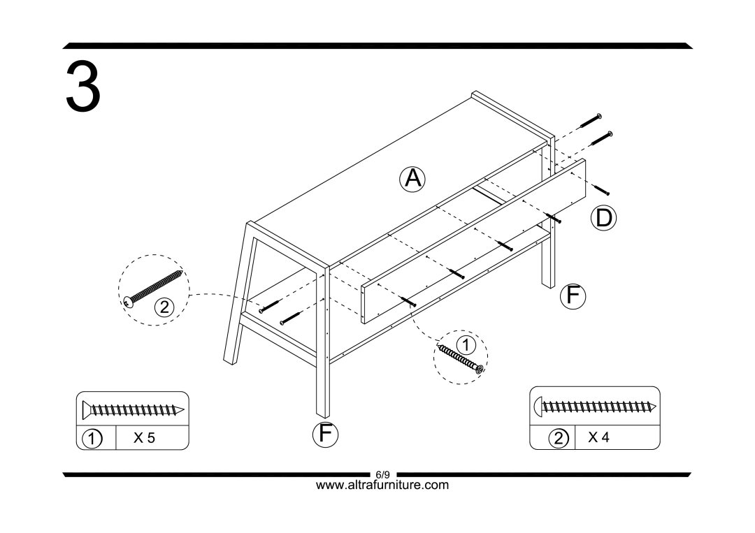 Altra Astute Desk with Single Pedestal manual 