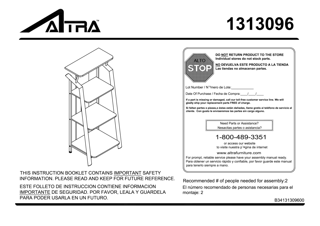 Altra Autumn Lane Desk manual 