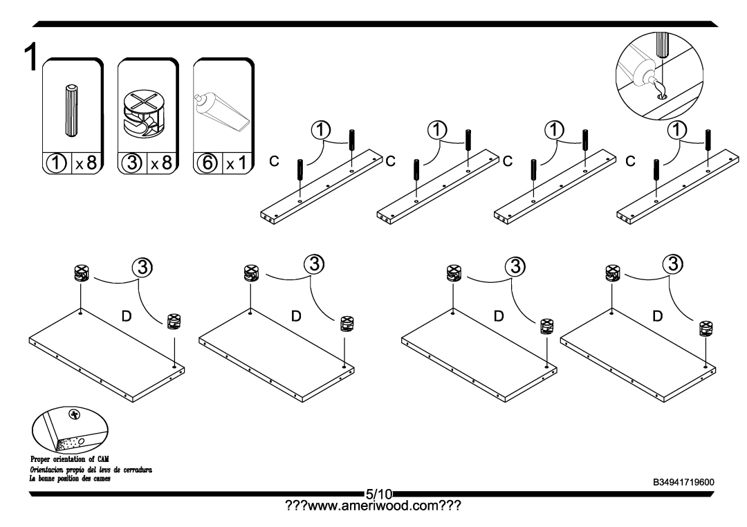 Altra Barrister Bookcase manual 