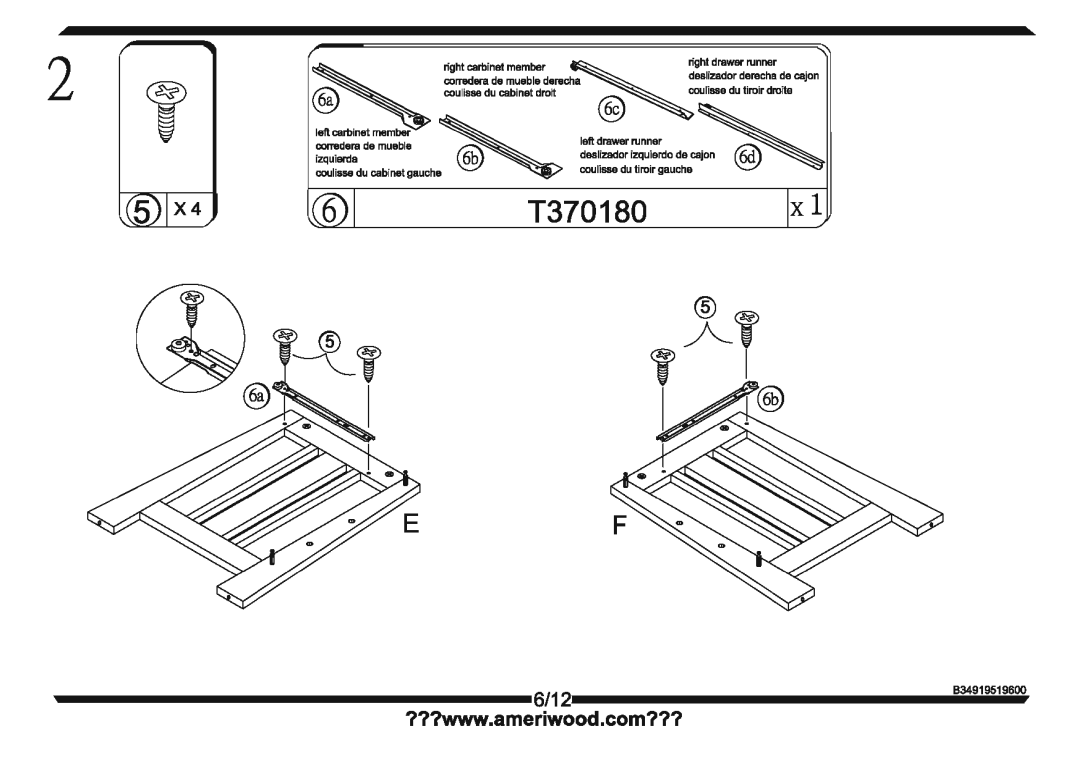 Altra Benjamin Credenza Desk manual 