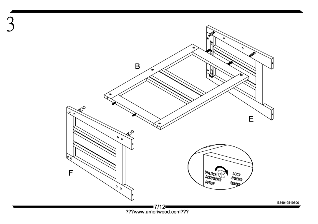 Altra Benjamin Credenza Desk manual 