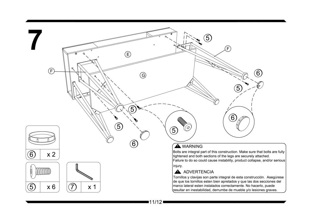 Altra Carson Coffee Table manual 