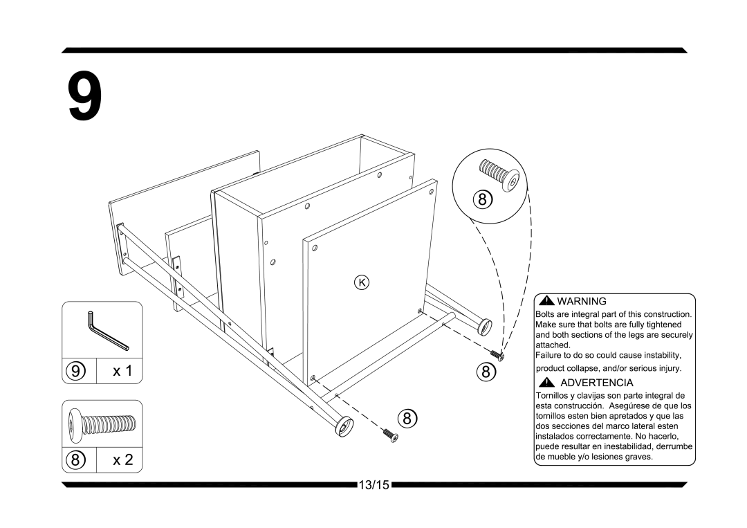 Altra Carson TV Stand, Espresso Finish manual 